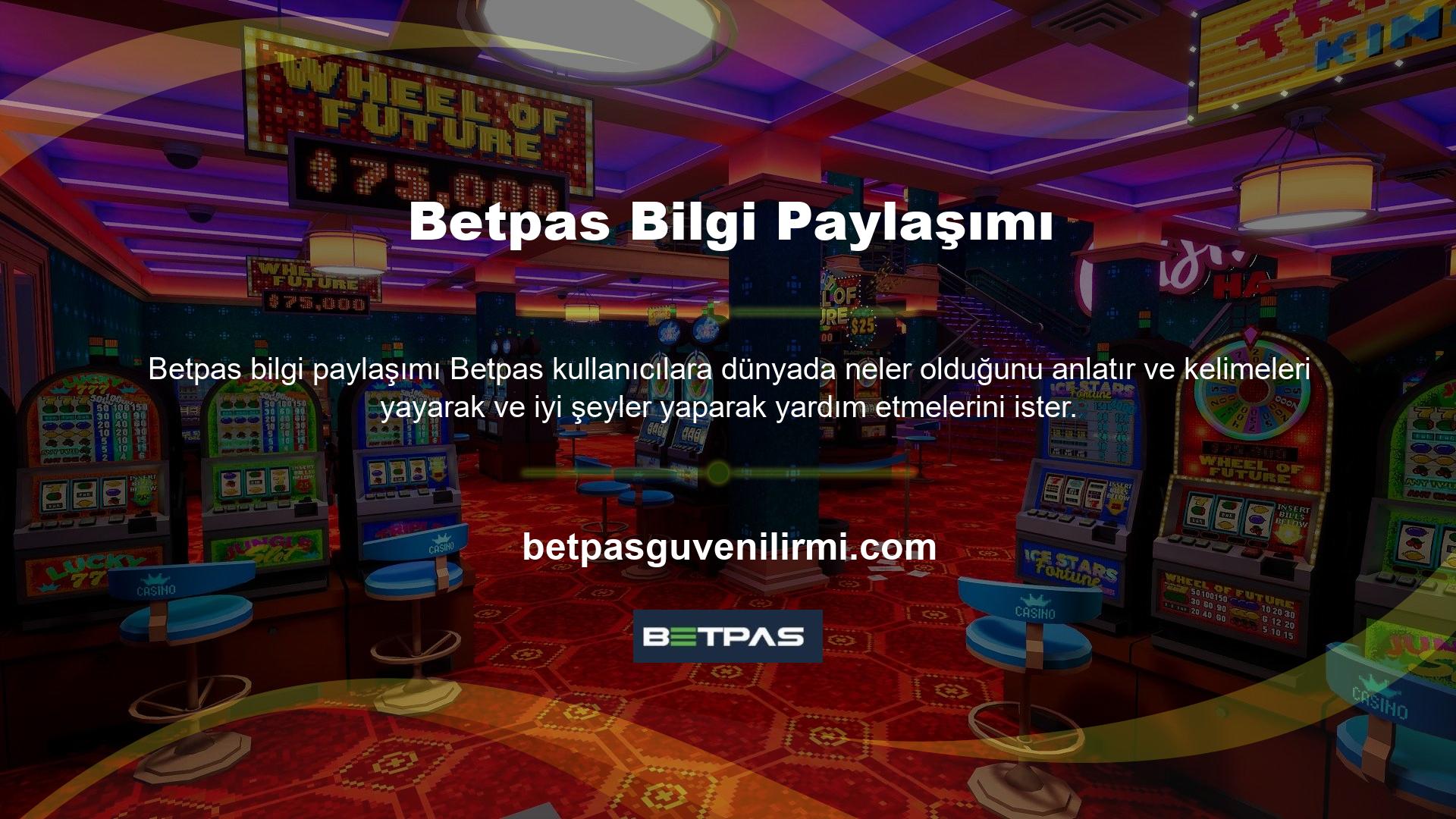 Betpas kullanıcıları için birçok farklı oyun türü var